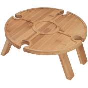 Table à vin en plein air Table de pique-nique en bois