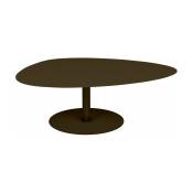 Table basse XL bronze 80 cm Galet - Matière Grise