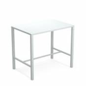 Table haute Nova / 120 x 80 cm x H 105 cm - Acier - Emu blanc en métal