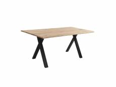 Table rectangulaire kansas 6 personnes en bois 175 cm