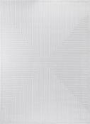 Tapis d'Intérieur/Extérieur Scandinave Moderne Blanc 160x220