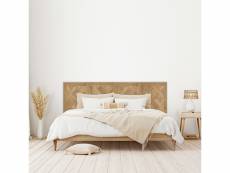 Tête de lit niza 100 cm, imitation bois, mdf avec imprimé réaliste, 100 cm (largeur) 0,5 cm (profondeur) 60 cm (hauteur) T21432
