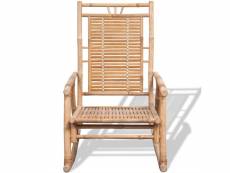 Vidaxl chaise à bascule en bambou 41894