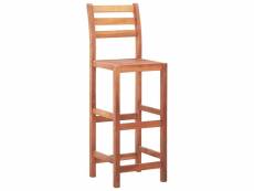 Vidaxl chaises de bar lot de 4 bois d'acacia solide 46315