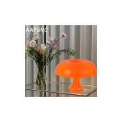 Agility lampe de table champignon Lampe de table en polycarbonate,4 sources lumineuses led gratuites,Orange