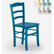 Ahd Amazing Home Design - Chaises en bois ru stique pour bar salle à manger et restaurant Paesana Wood Couleur: Turquoise
