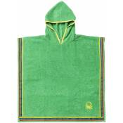 Benetton - poncho peignoir enfant 85X85CM 380 gsm 100% coton enfants vert