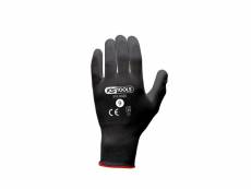 Boîte de 12 paires de gants ks tools - microfibres - noir - taille l - 310.0325 310.0325