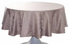 CALITEX Nappe DAMASSÉE Ombra Taupe Ronde 180