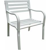 Chaise de fauteuil jardin avec structure en acier assis