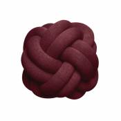 Coussin Knot Tissus rouge 30x15x30 cm