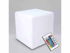Cube led lumineux polyéthylène blanche