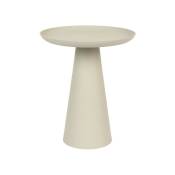Drawer - Table d'appoint ronde en aluminium ø34,5cm - Ringar - Couleur - Blanc ivoire - White Label