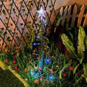 Ersandy - Guirlande Lumineuse de Sapin de Noël,Decoration de Noel Exterieur Solaire Sapin,Arbre De Noël En Spirale,Lumiere Solaire Exterieur Jardin