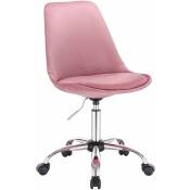 Fauteuil de bureau chaise de bureau en velours rose