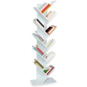 Idmarket - Etagère bibliothèque à livres tea forme d'arbre 10 niveaux blanche - Blanc