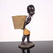 L&h-cfcahl - Figurines africaines petit garçon Sculpture