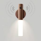 Light Fixture Wall Sconce Wood Battery Vintage Led Nightlight Child Baby Portable Closet Lamp Wireless Motion Sensor Usb Rechargeable Magnetic Night l