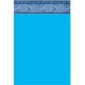 Liner Piscine 75/100 Bleu foncé avec frise Carthage