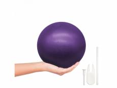 Lot de 2 ballons de fitness pour pilates, gymnastique, diamètre 25 cm - violet