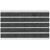 Paillasson en aluminium Select Mat Avec fibre textile 42 x 60 cm - Anthracite/Aluminium