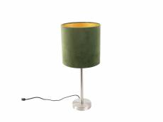 Qazqa led lampes de table simplo - vert - moderne - d 25cm