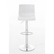 Réglez 2 tabourets avec cadre en acier et assis avec différentes lignes de conception de couleurs colore : Blanc
