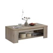 Table basse style rustique 120x90 collection vermont