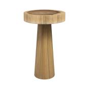 Table d'appoint ronde en bois de suar D35 cm