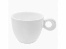 Tasses à café en porcelaine blanche x 6