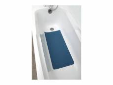 Tendance - tapis fond de baignoire en caoutchouc naturel 74 x 34 cm bleu canard