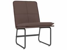 Vidaxl chaise longue marron 54x75x76 cm similicuir