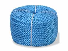 Vidaxl corde torsadée polypropylène 12 mm 500 m bleu 143847