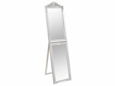 Vidaxl miroir sur pied argenté 45x180 cm