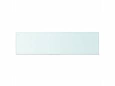 Vidaxl panneau pour étagère verre transparent 90 x 25 cm 243840