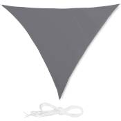 Voile d'ombrage triangle 3 x 3 x 3 m gris - Gris