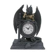 1001kdo - Horloge Dragon en armure 20 cm