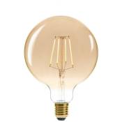 Ampoule led globe G125 ambree filament droit E27 4W