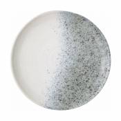 Assiette bleu grise céramique 21 cm Aura - Bloomingville