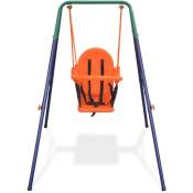 Balançoire pour enfants avec harnais de sécurité Orange - Inlife