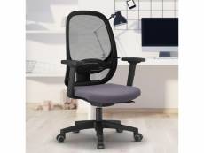 Chaise de bureau ergonomique smartworking grise maille