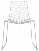 Chaise empilable Leaf / Métal - Arper blanc en métal