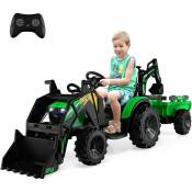Costway - Tracteur Electrique 12 v pour Enfants 3-5