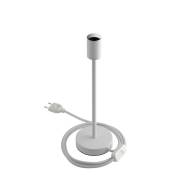 Creative Cables - Alzaluce - Lampe de table en métal 30 cm - Blanc mat - Blanc mat
