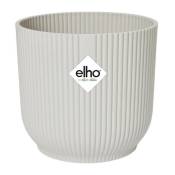Elho - Pot De Fleurs Rond vibes - Plastique - Ø25 - Blanc