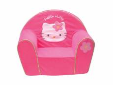 Fauteuil club polyvelours hello kitty rose