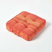 Homescapes - Coussin de sol Terracotta - Morocco - Orange