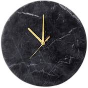 Horloge murale Jamin noir marbre - Noir