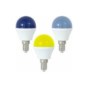 Iluminashop - Ampoule led G45 E14 1W en Couleurs / Bleu et Jaune Bleu