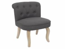 Nora - fauteuil avec dossier capitonné coloris gris